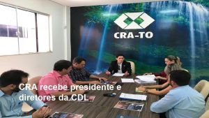 Read more about the article CRA recebe  presidente e diretores da CDL
