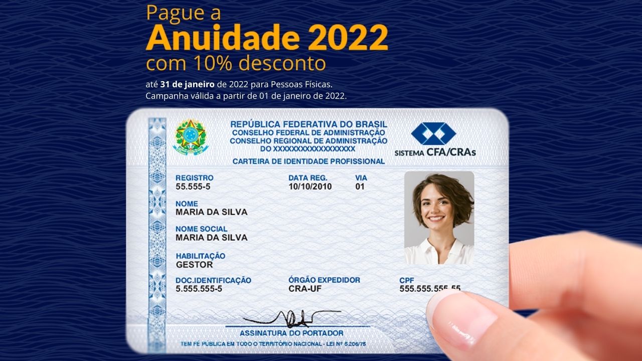 Read more about the article Profissional da Administração: pague a Anuidade 2022 com desconto de 10% em janeiro