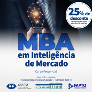 Read more about the article FAPTO é novo parceiro do CRA-TO: MBA EXECUTIVO EM INTELIGÊNCIA DE MERCADO