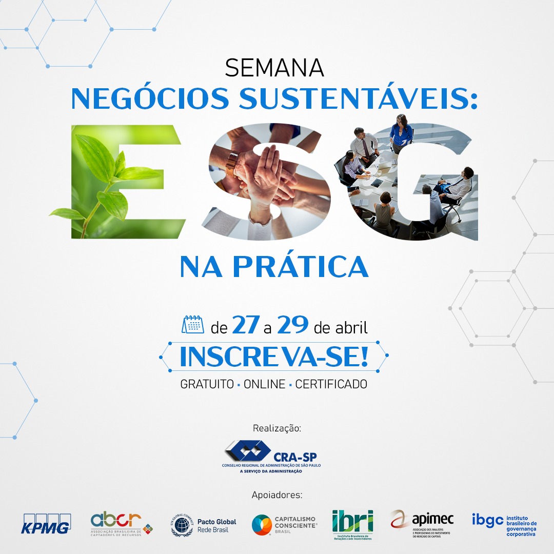 You are currently viewing Participe da Semana Negócios Sustentáveis ESG