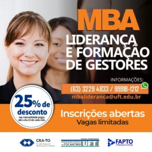 Read more about the article FAPTO é novo parceiro do CRA-TO: MBA LIDERANÇA E FORMAÇÃO DE GESTORES