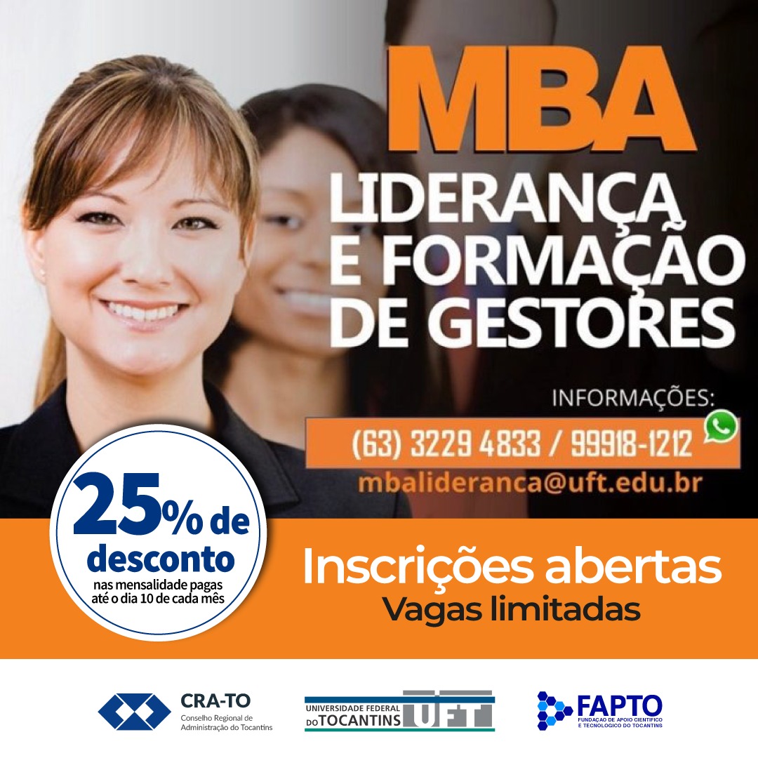 You are currently viewing FAPTO é novo parceiro do CRA-TO: MBA LIDERANÇA E FORMAÇÃO DE GESTORES