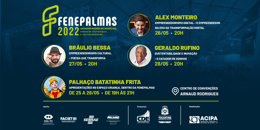 You are currently viewing Alex Monteiro, Bráulio Bessa e Geraldo Rufino se apresentam durante 24ª edição da Fenepalmas