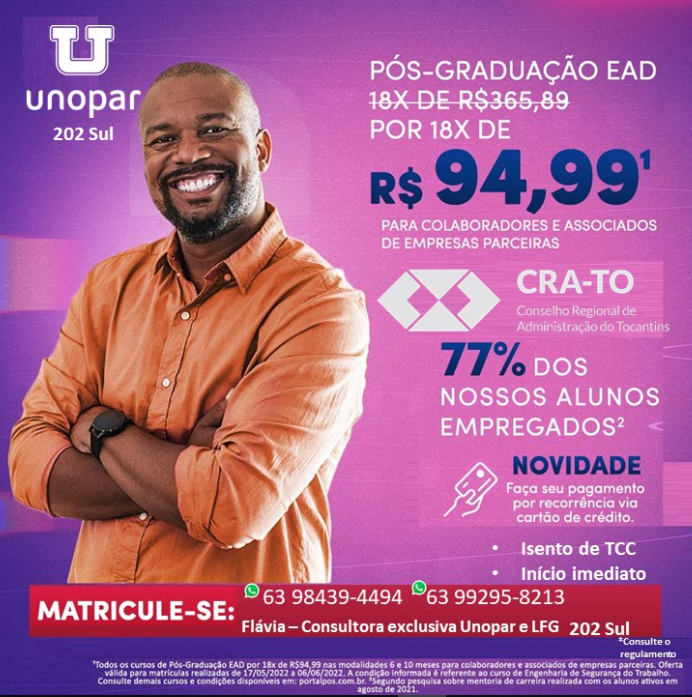 Read more about the article Aproveite o desconto de 35% – Convênio com a Unopar – desconto na Pós-Graduação EAD