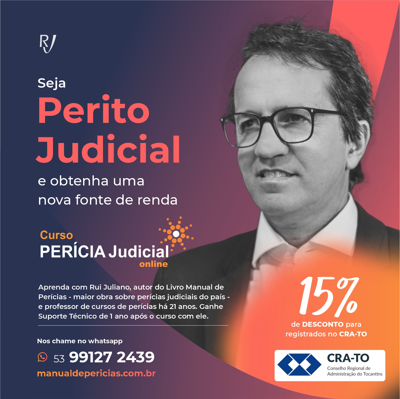 You are currently viewing Aproveite o desconto de 15% – Convênio com a Juliano & Juliano para os cursos de Perícia Judicial e Perícia de Cálculos Financeiros e Trabalhistas