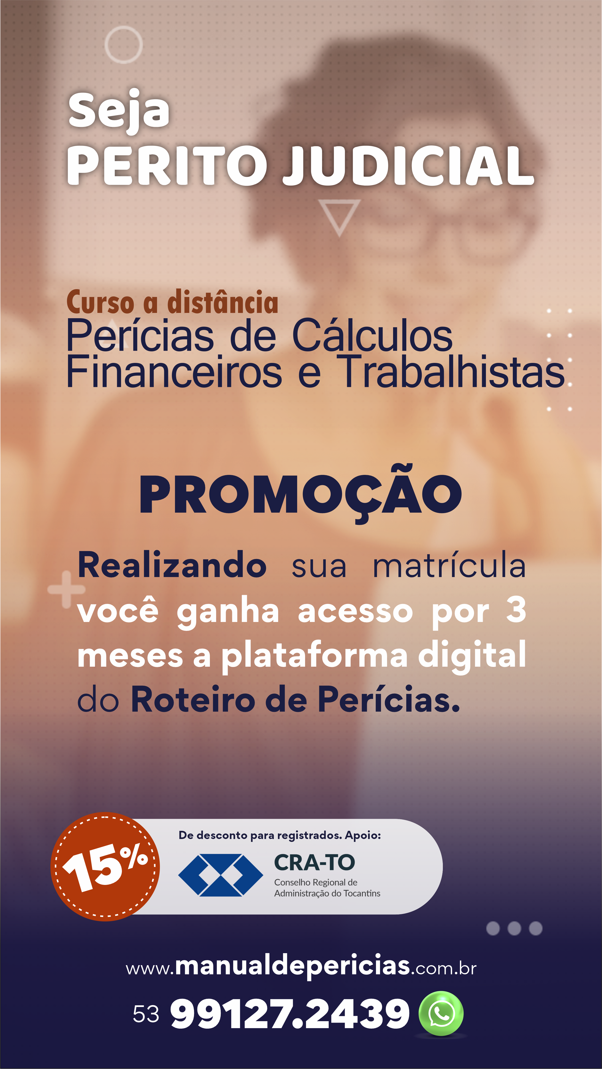 You are currently viewing Aproveite o desconto de 15% – Convênio com a Juliano & Juliano para os cursos de Perícia Judicial Online e Perícias de Cálculos Financeiros e Trabalhistas