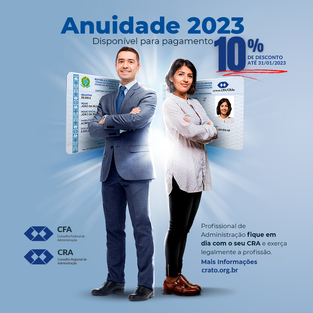 You are currently viewing Registrado no CRA-TO tem desconto de 10% na Anuidade 2023