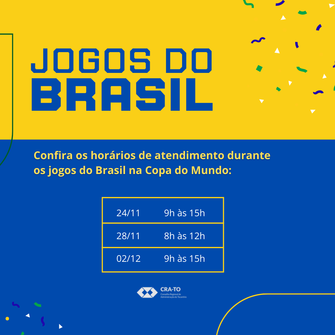 Comunicado: funcionamento durante os jogos do Brasil na Copa do Mundo –  Conselho Regional de Enfermagem do Espírito Santo