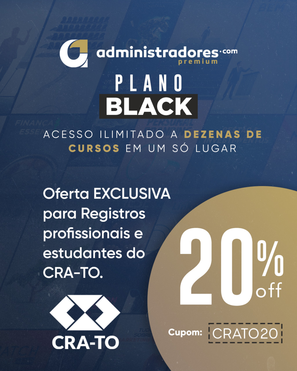 You are currently viewing Aproveite o desconto de 20% – Convênio com Administradores Premium