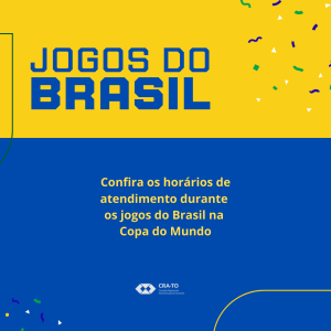 Read more about the article Copa 2022: CRA-TO terá expediente especial nos dias de jogos da seleção brasileira