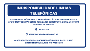 Read more about the article Indisponibilidade Linhas Telefônicas