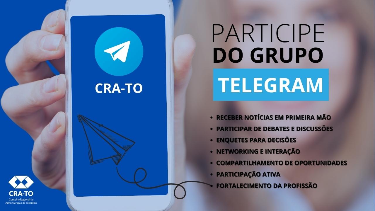 Read more about the article Participe do Grupo CRA-TO no Telegram