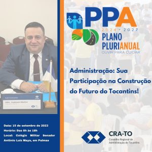 Read more about the article Administração: Sua participação na construção do futuro do Tocantins!